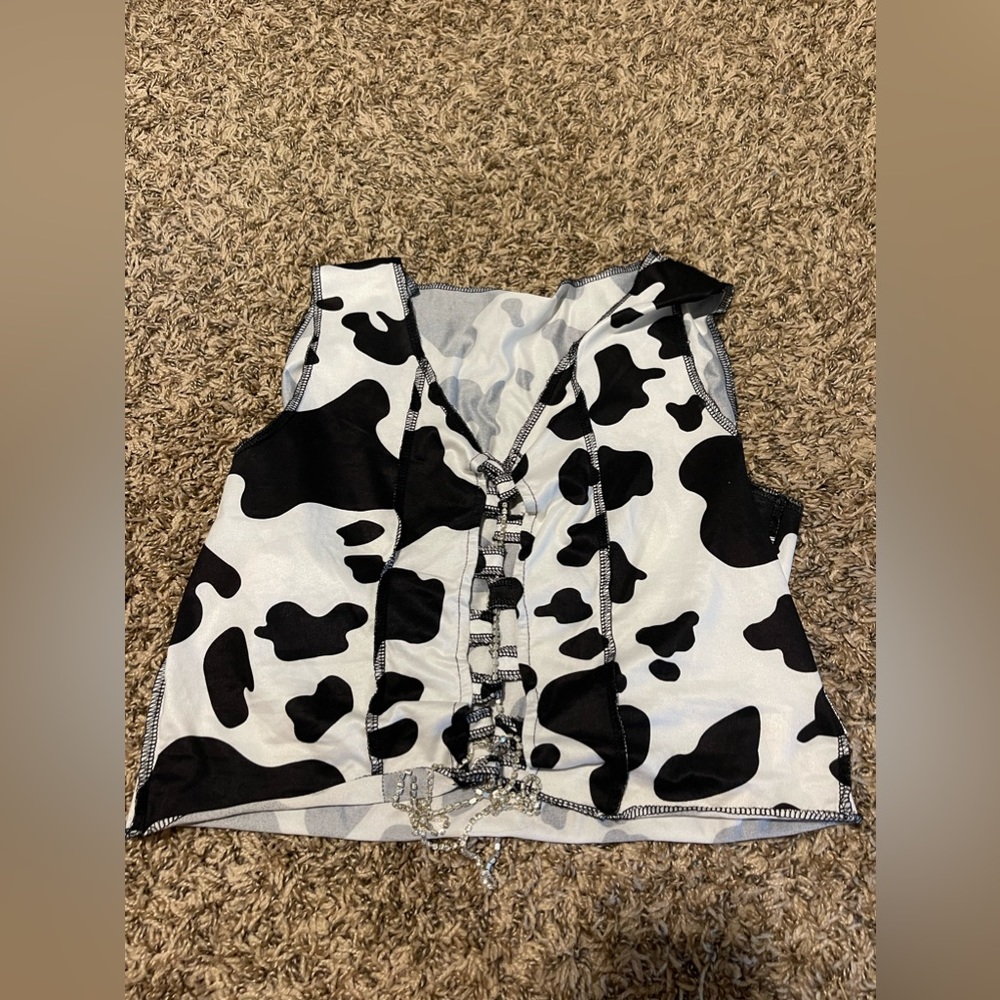 cowprint tank top